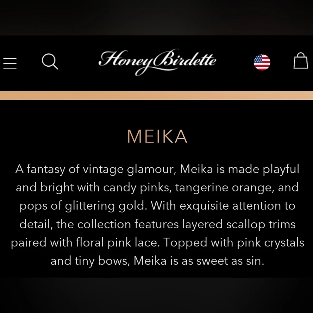 Honey Birdette 36H bra Meika - Picture 4 of 4